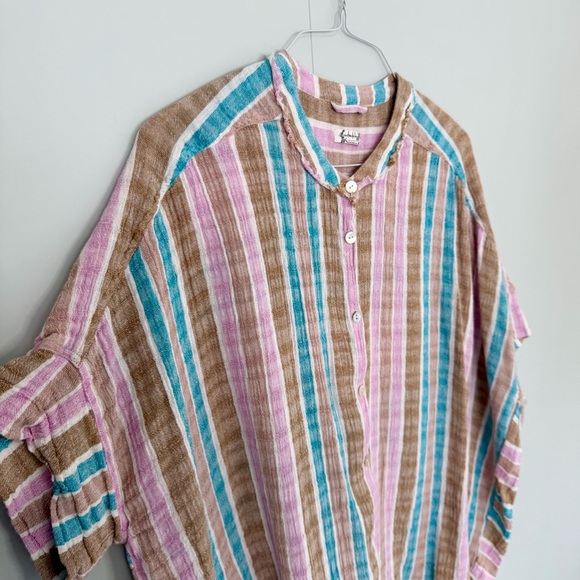 FREE PEOPLE INTIMATELY Beachy Linen Cotton Tunic Top - Picture 6 of 8